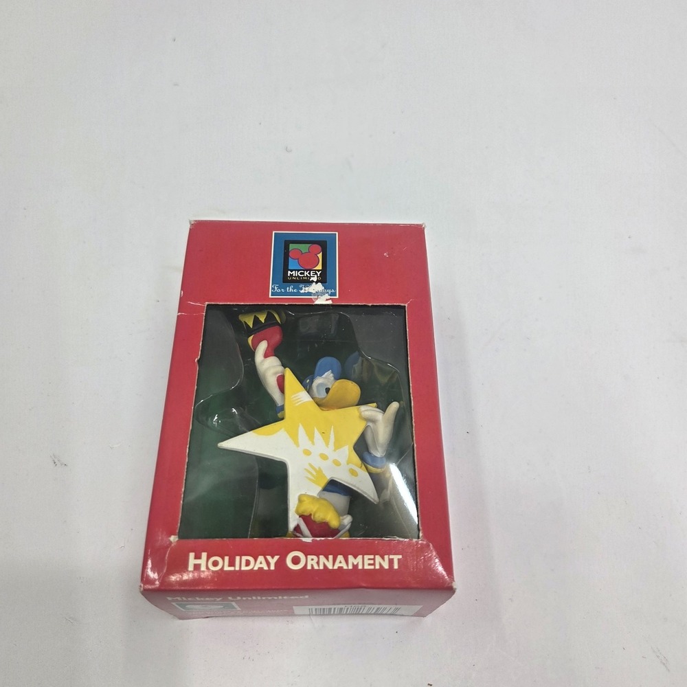 VTG Mickey Unlimited Kurt S. Adler Donald Duck Star Christmas Ornament Star